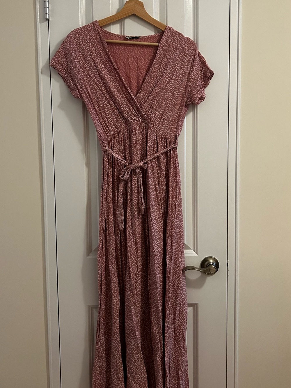 Flutter Pink Wrap Dress